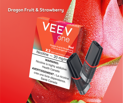 VEEV ONE - CLOSED PODS - RED (DRAGON FRUIT & STRAWBERRY)