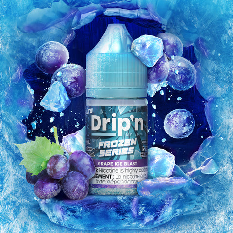 DRIP'N BY ENVI - E-LIQUID - NIC SALT - 30 ML - GRAPE ICE BLAST