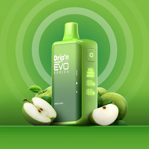 DRIP'N BY ENVI EVO 28K SERIES - DISPOSABLE - GREEN APPLE