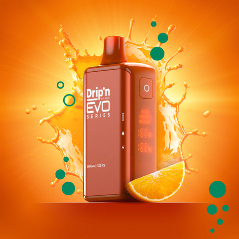 DRIP'N BY ENVI EVO 28K SERIES - DISPOSABLE - ORANGE FIZZ ICE