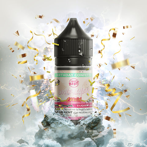 FLAVOUR BEAST UNLEASHED - E-LIQUID - NIC SALT - 30 ML - CRAVIN BIRTHDAY CONFETTI