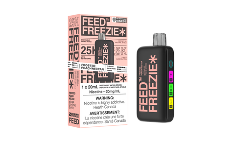 FEED FREEZIE - DISPOSABLE - 25K - FROSTED PEACH NECTAR