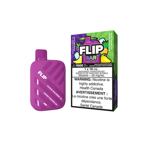 FLIP BAR DISPOSABLE - BANANA BLACKBERRY ICE AND MANGO PINEAPPLE ICE