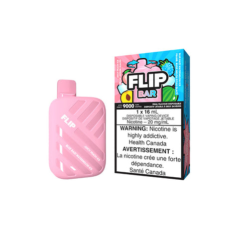 FLIP BAR DISPOSABLE - JUICY PEACH ICE AND BLUE RAZZ WATERMELON ICE