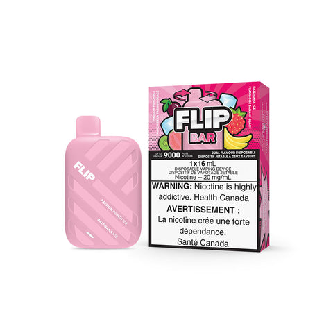 FLIP BAR DISPOSABLE - PASSION PUNCH ICE AND RAZZ NANA ICE