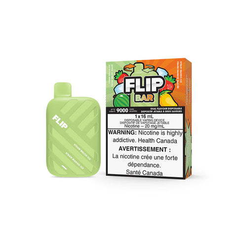 FLIP BAR DISPOSABLE - STRAW MELON ICE AND STRAW MANGO ICE