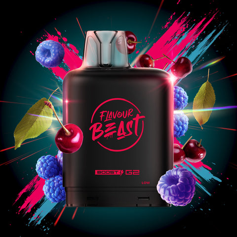 LEVEL X - FLAVOUR BEAST - BOOST G2 - BLUE RASPBERRY CHERRY