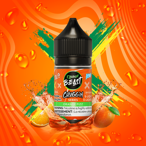 FLAVOUR BEAST CHUGGIN - E-LIQUID - NIC SALT - 30 ML - CHUGGIN ORANGE FIZZ ICED