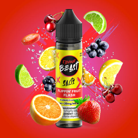 FLAVOUR BEAST - E-LIQUID - NIC SALT - 60 ML - FLIPPIN' FRUIT FLASH