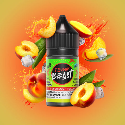 FLAVOUR BEAST - E-LIQUID - NIC SALT - 30 ML - SUPER SOUR PEACH