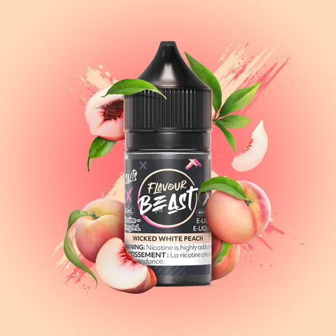 FLAVOUR BEAST - E-LIQUID - NIC SALT - 30 ML - WICKED WHITE PEACH