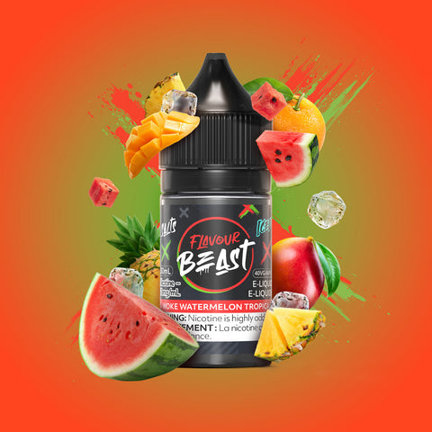 FLAVOUR BEAST - E-LIQUID - NIC SALT - 30 ML - WOKE WATERMELON TROPICA ICED