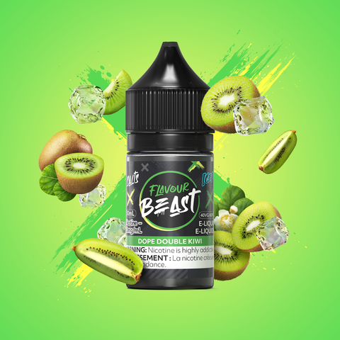 FLAVOUR BEAST - E-LIQUID - NIC SALT - 30 ML - DOPE DOUBLE KIWI ICED