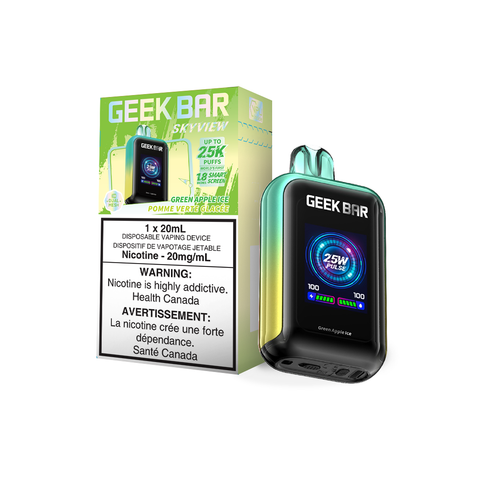 GEEK BAR SKYVIEW - DISPOSABLE - 25K - GREEN APPLE ICE