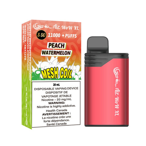 GENIE - DISPOSABLE - AIR WOW XL 11K - PEACH WATERMELON