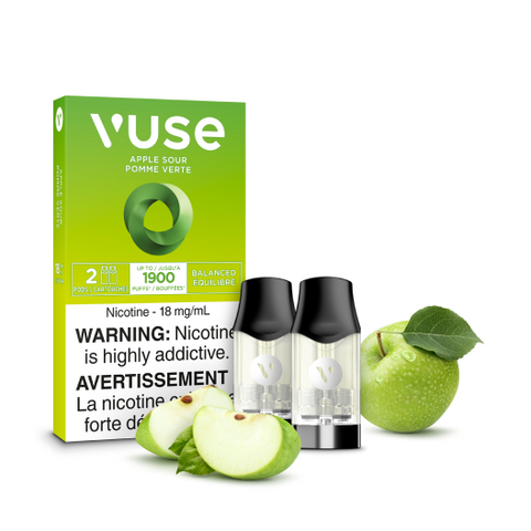 VUSE - CLOSED PODS - (2 PACK) - APPLE SOUR