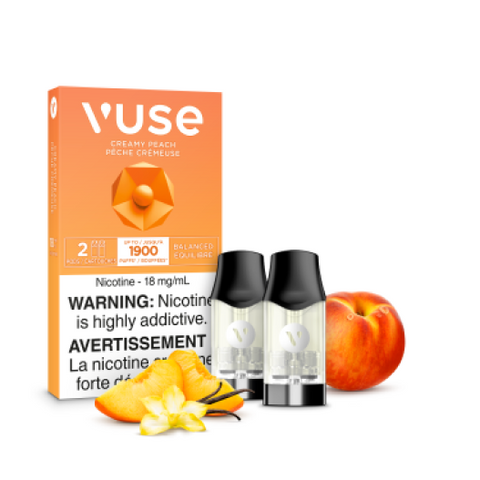 VUSE - CLOSED PODS - (2 PACK) - CREAMY PEACH