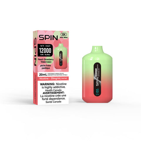 SPIN - DISPOSABLE - 12K - PEACH STRAWBERRY WATERMELON