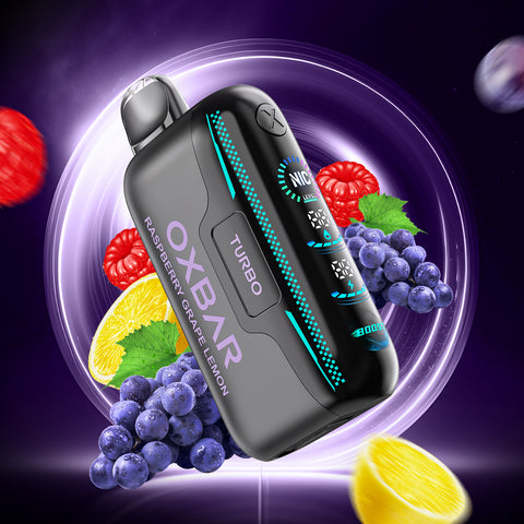 OXBAR ROCKY VAPOR G42K - DISPOSABLE - RASPBERRY GRAPE LEMON