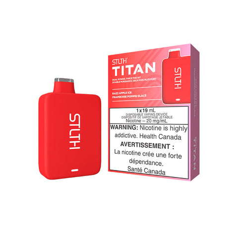 STLTH TITAN DISPOSABLE - RAZZ APPLE ICE