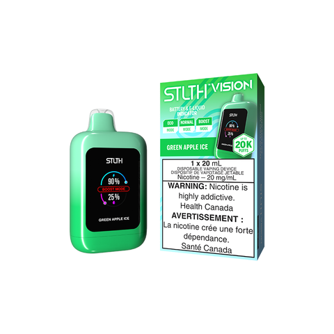 STLTH VISION DISPOSABLE - 20K - GREEN APPLE ICE