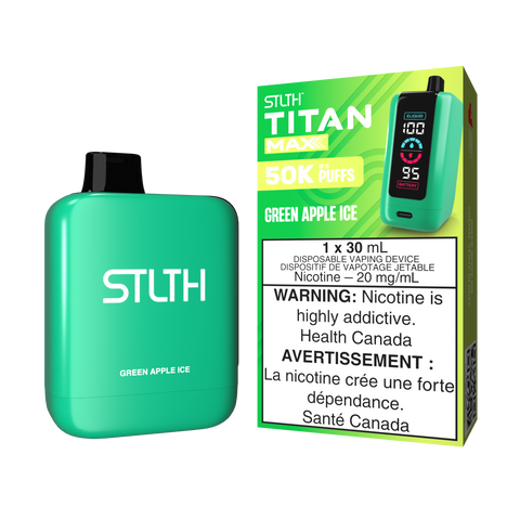 STLTH TITAN MAX - DISPOSABLE - GREEN APPLE ICE