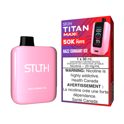 STLTH TITAN MAX - DISPOSABLE - RAZZ CURRANT ICE