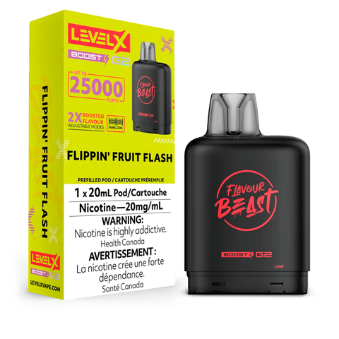 LEVEL X - FLAVOUR BEAST - BOOST G2 - FLIPPIN' FRUIT FLASH