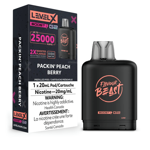 LEVEL X - FLAVOUR BEAST - BOOST G2 - PACKIN' PEACH BERRY