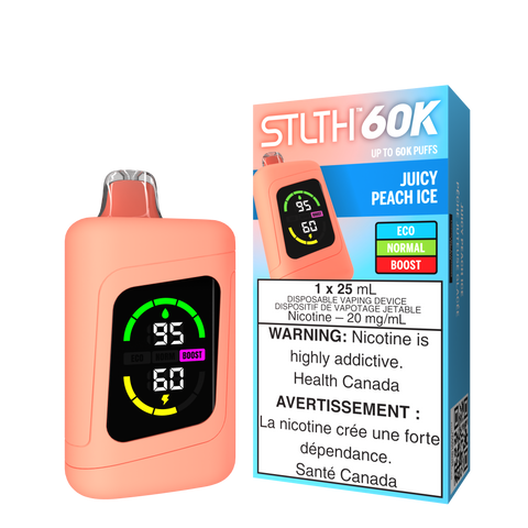 STLTH 60K - DISPOSABLE - JUICY PEACH ICE