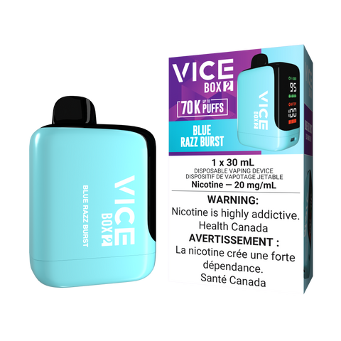 VICE BOX 2 - DISPOSABLE - 70K - BLUE RAZZ BURST