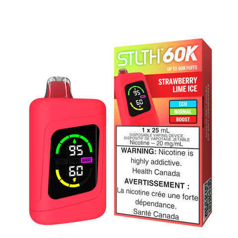 STLTH 60K - DISPOSABLE - STRAWBERRY LIME ICE