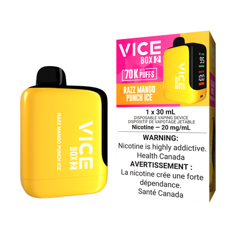 VICE BOX 2 - DISPOSABLE - 70K - RAZZ MANGO PUNCH ICE