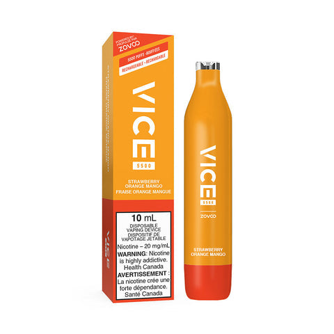 VICE 5500 DISPOSABLE - STRAWBERRY ORANGE MANGO