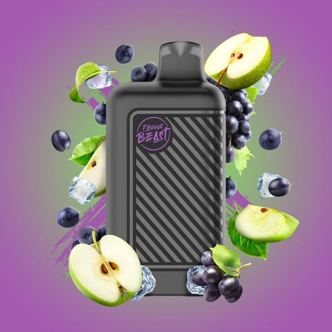 FLAVOUR BEAST BEAST MODE - 8K - DISPOSABLE - GRAPPLIN’ GRAPE SOUR APPLE ICED