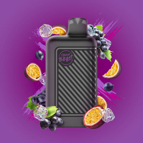 FLAVOUR BEAST BEAST MODE - 8K - DISPOSABLE - GROOVY GRAPE PASSIONFRUIT ICED