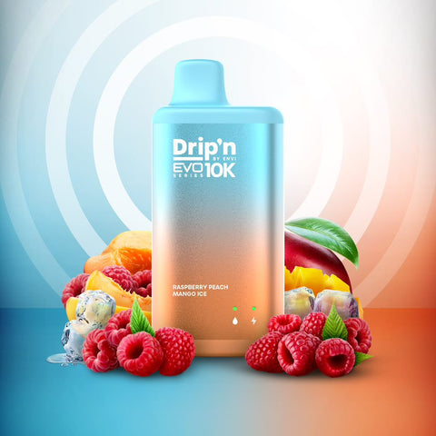 Drip'n by Envi EVO 10K Series Disposable - Raspberry Peach Mango Ice