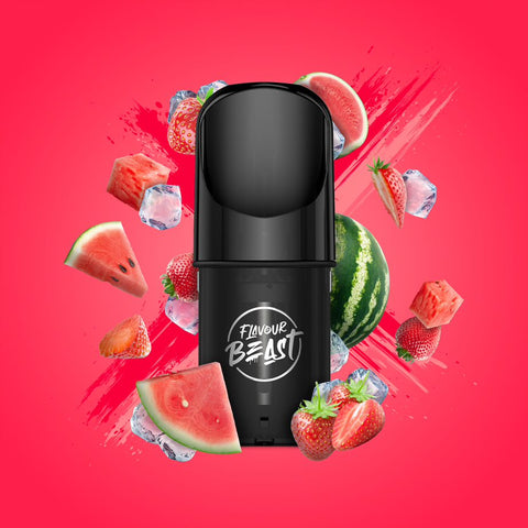 FLAVOUR BEAST POD PACK - SAVAGE STRAWBERRY WATERMELON ICED