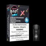 FLAVOUR BEAST POD PACK - STR8 UP STRAWBERRY BANANA ICED