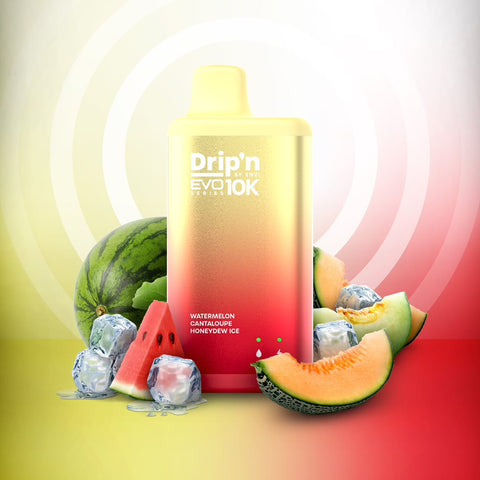Drip'n by Envi EVO 10K Series Disposable - Watermelon Cantaloupe Honeydew Ice