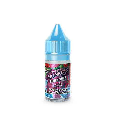 TWELVE MONKEYS ICE AGE - E-LIQUID - NIC SALT - 30 ML - QUEEN SOKO